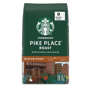스타벅스 홀빈 512g 1팩 파이크 플레이스 Starbucks Whole Bean Coffee, Medium Roast Coffee, Pike Place