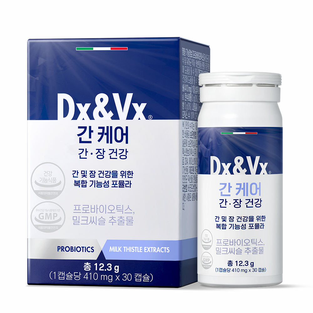 덱스벡스 간케어 밀크씨슬 유산균 1박스 <b>실리마린</b> 장건강 10억CFU 유럽특허