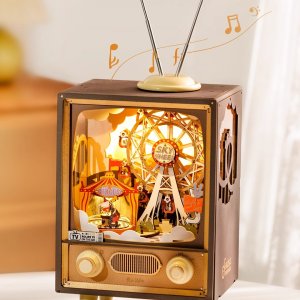 놀이공원 회전 관람차 DIY 조립 감성 무드등 빈티지 조명 멜로디 뮤직 박스 앤티크소품