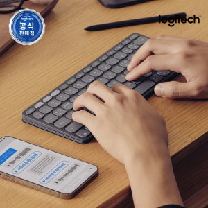 로지텍코리아 KEYS-TO-GO 2 For iPad 휴대용 무선 키보드 그래파이트, 팬터그래프