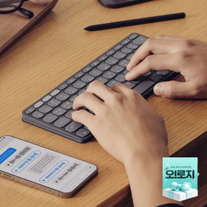 로지텍코리아 KEYS-TO-GO 2 For iPad 휴대용 무선 키보드 그래파이트, 팬터그래프(Pantograph)