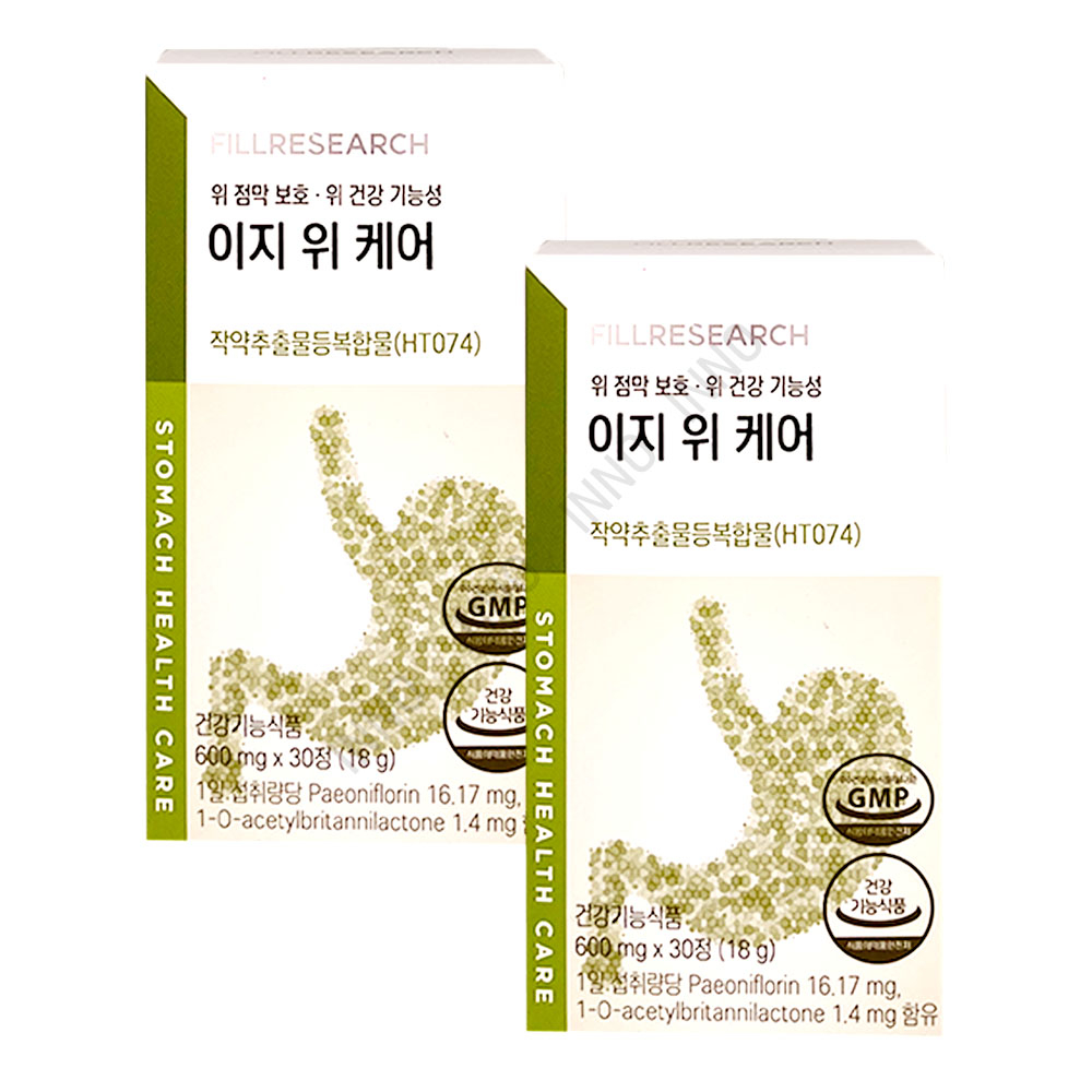 <b>필리서치</b> 이지 위 케어 600mg x 30정 1+1 in