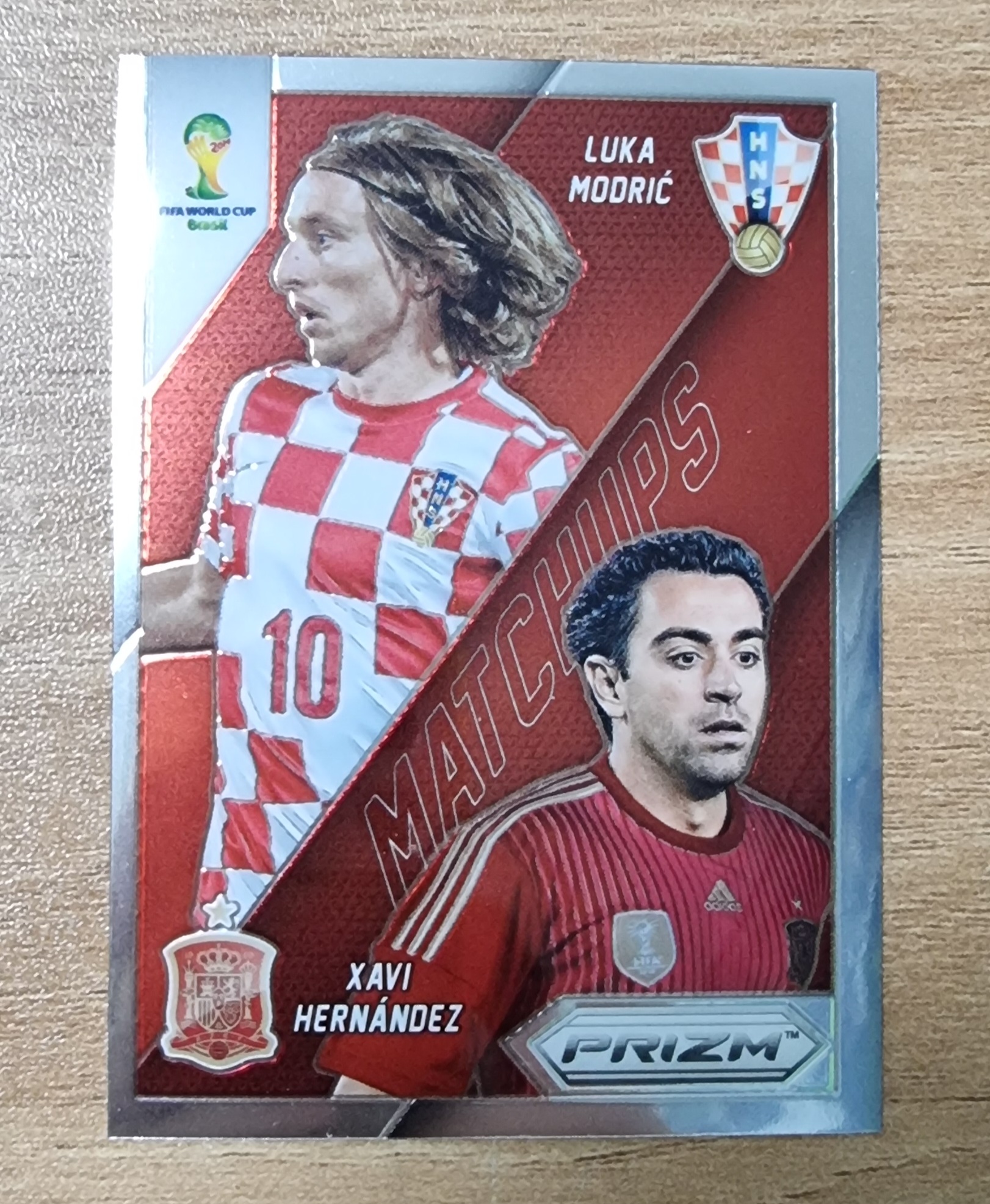 사비 에르난데스/루카 모드리치 상태설명필독 2014 Panini Prizm World Cup Matchups No-25 축구카드