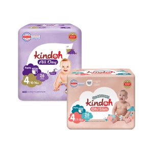 [낮밤기저귀] 킨도 오슬림 가디언즈 팬티형(3팩) + 뉴올데이 팬티형(4팩) 4단계