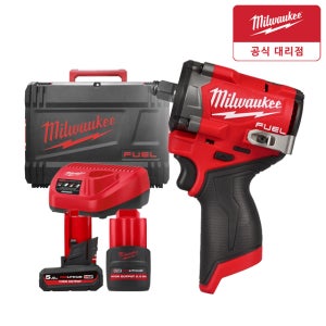 밀워키 M12 FIW2F12-5252X 12V 충전 임팩트 렌치 2.5A 5A