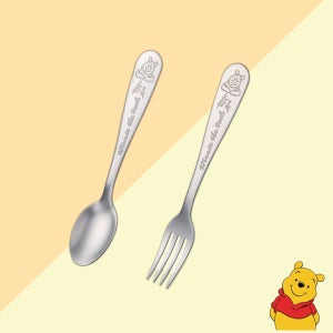 스텐 수저 포크 세트 초등학생 디즈니 곰돌이푸