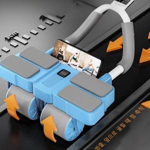 사륜 자동 리바운드 AB슬라이드 롤아웃 뱃살빼는운동기구 실내운동기구