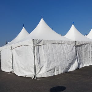 [타프앤툴] 캐노피 몽골텐트 벽면 천막 프레임X, 백색 3x2.6m