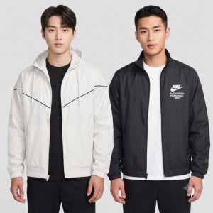 나이키 남성 바람막이 자켓 우븐 후드 풀집 간절기 아우터 2종