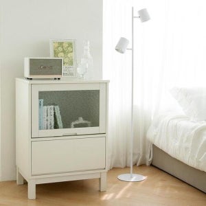 폴라 600 렌지대 밥솥 수납장 원목 화이트 거실 주방 다용도장