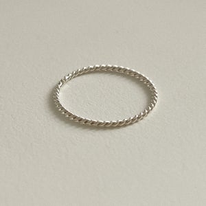 실버925 슬림 꼬임 은반지 3color 실버 골드 로즈골드