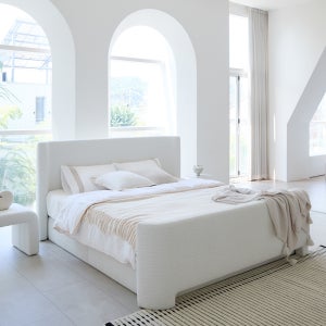 보보 웜 침대프레임 유럽패브릭 침대 D/Q 기본헤드 풋보드 SET