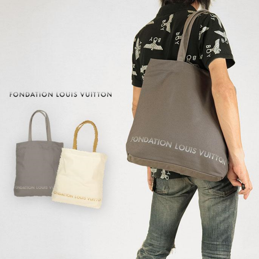 Louis Vuitton ルイ・ヴィトン ファンデーションエコバッグ2種キャンバス無地エコバッグ