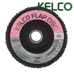 100장 KELCO 플랩 디스크 사포 D3 100mm (4인치) 날개 페이퍼 켈코 골드 파워