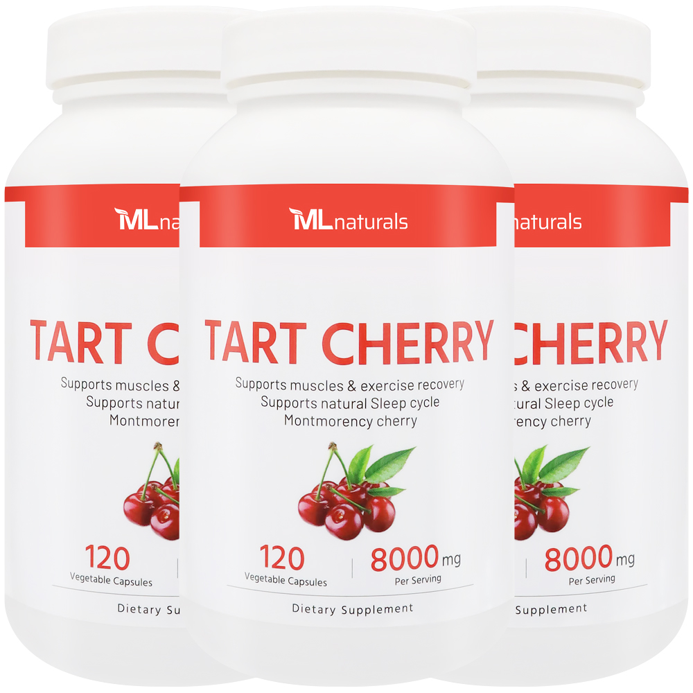 마이라이프 내추럴스 <b>타트 체리 추출물</b> 8000 <b>mg</b> 120캡슐, 3개