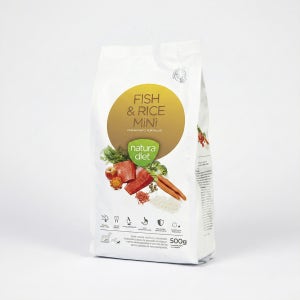 피쉬앤라이스 미니 500g 하이포알러제닉 연어 사료 샘플 눈물 피부 나투라다이어트