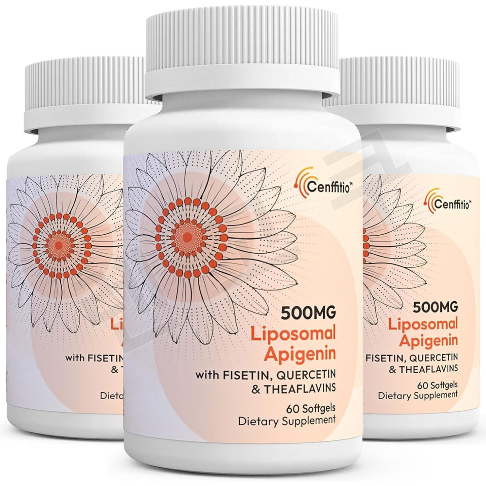 Cenffitio 리포조말 아피제닌 피세틴 <b>퀘르세틴 500MG</b> 60정 3개