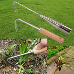 나물호미 냉이 달래 쑥 민들레 잡초제거 톱날 포크 호미