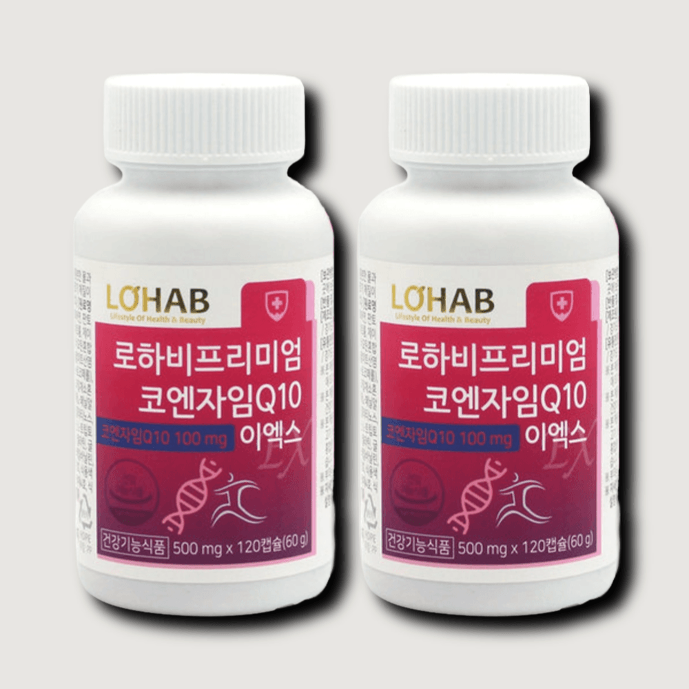 <b>로하비</b> 코큐텐 코엔자임 큐텐 프리미엄 Q10 2박스 8개월