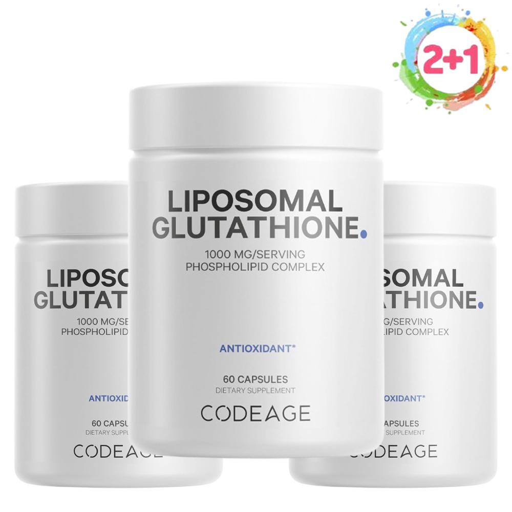 2+1 코드에이지 <b>리포소말 글루타치온</b> 1000mg 60정 리포조말 리포좀