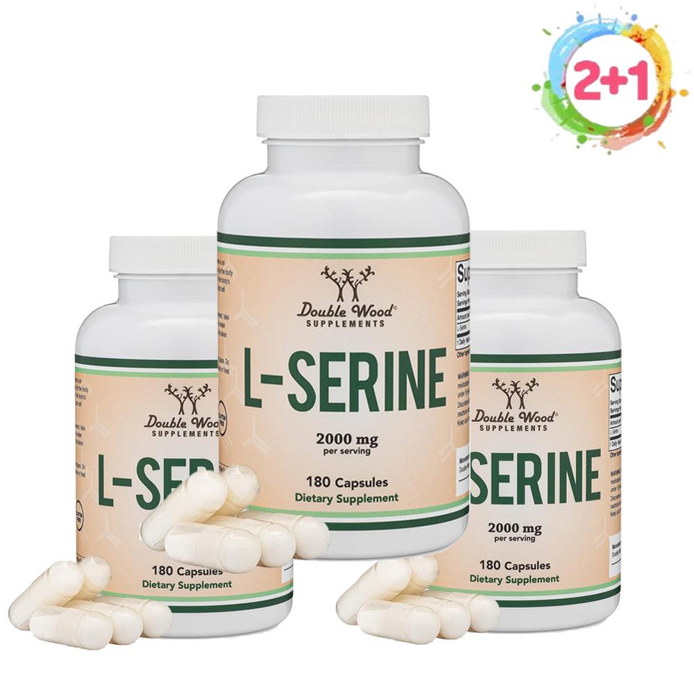 2+1 더블우드 <b>L</b> <b>세린</b> 엘<b>세린</b> 2000mg 180캡슐