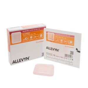 스미스앤드네퓨 알레빈 젠틀보더 라이트 7.5cmx7.5cm 얇은 화상 실리콘 습윤드레싱밴드