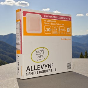 스미스앤드네퓨 알레빈 젠틀보더 라이트 10cm x 10cm 실리콘 화상 상처습윤 드레싱밴드