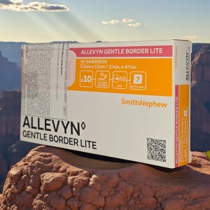 스미스앤드네퓨 알레빈 젠틀보더 라이트 5.5cm x 12cm 실리콘 화상 습윤 드레싱밴드