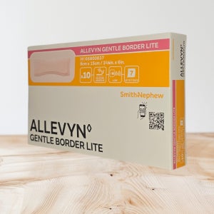 스미스앤드네퓨 알레빈 젠틀보더 라이트 8cmx15cm 얇은 실리콘 화상 습윤 드레싱밴드