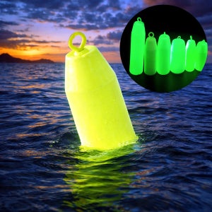 구멍 봉돌 회전 고리 야광 낚시추 고리추 구멍추 원투 낚시 8호