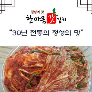 한마음돌산갓김치 배추김치3kg