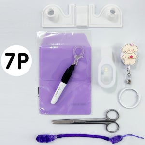 간호사 풀 패키지 널스 포켓 용품 스프링 집게줄 테이프걸이 LED램프 테이프커터기 시저가위