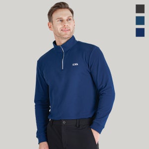 KXG 남성 골프웨어 상의 기모이너티 반집업 긴팔티셔츠 K9WMSH1973