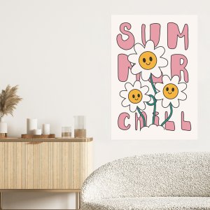 일러스트 포스터 감성 빈티지 그림 모던 카페 인테리어 IN-Summer chill 중형12호 [45.5x60.6cm]