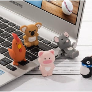 귀여운 USB 메모리 캐릭터 USB 키링usb 16G