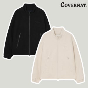 커버낫 집업자켓 부클 플리스 점퍼 아이보리