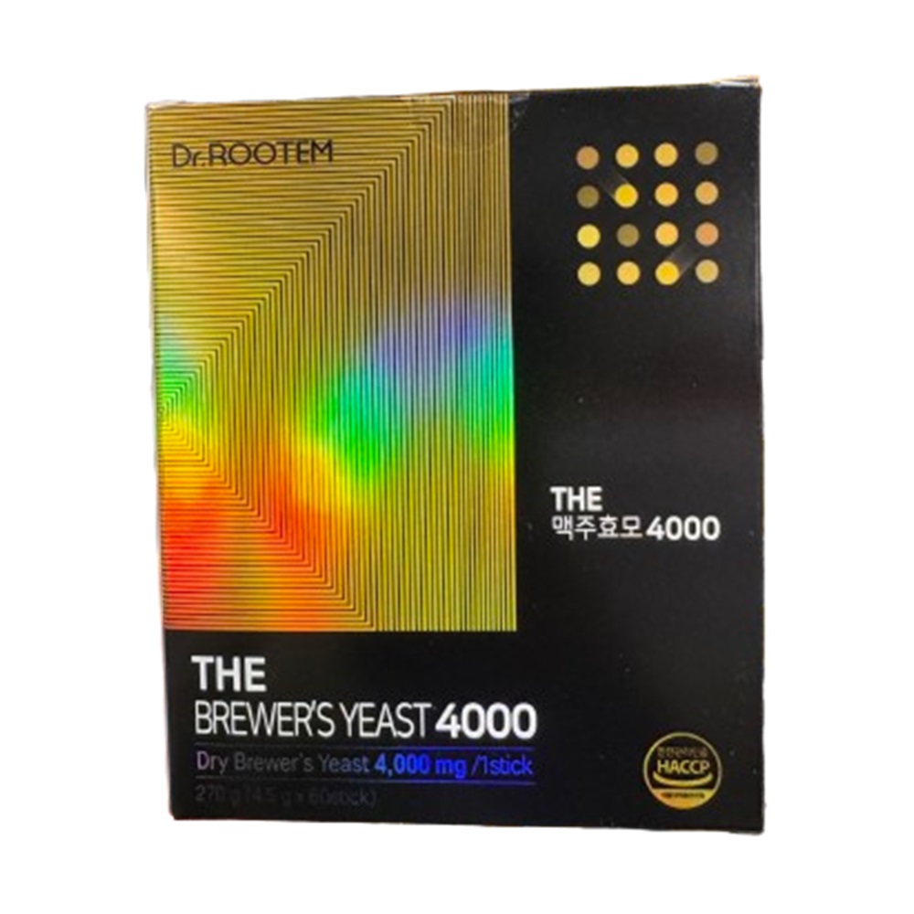 [무료배송] 닥터 루템 THE <b>맥주효모</b> 4000 4.5g x 60포