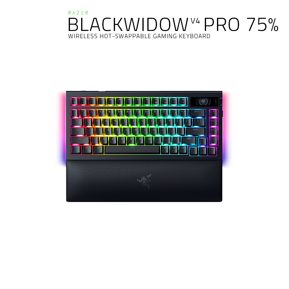 레이저 블랙위도우 V4 키보드 PRO 75% US 미니 무선 블루투스 게이밍 대표 이미지