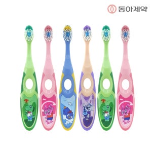 조르단 스텝 2단계(3~5세) 6개 유아/어린이칫솔 (색상 랜덤)