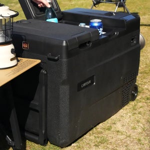 [국내발송]카투어 WD45 이동식 휴대용 가정용 차량 캠핑 바퀴있는 냉장고 45리터 엘지 콤프12V 24V 220V