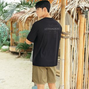 헤링본 SET 남자 래쉬가드세트 루즈핏 반팔 스윔팬츠 수영복 반바지 RG346 AF308