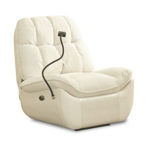 벨란테 원터치 전동 리클라이너 1인용 소파 - 아이보리