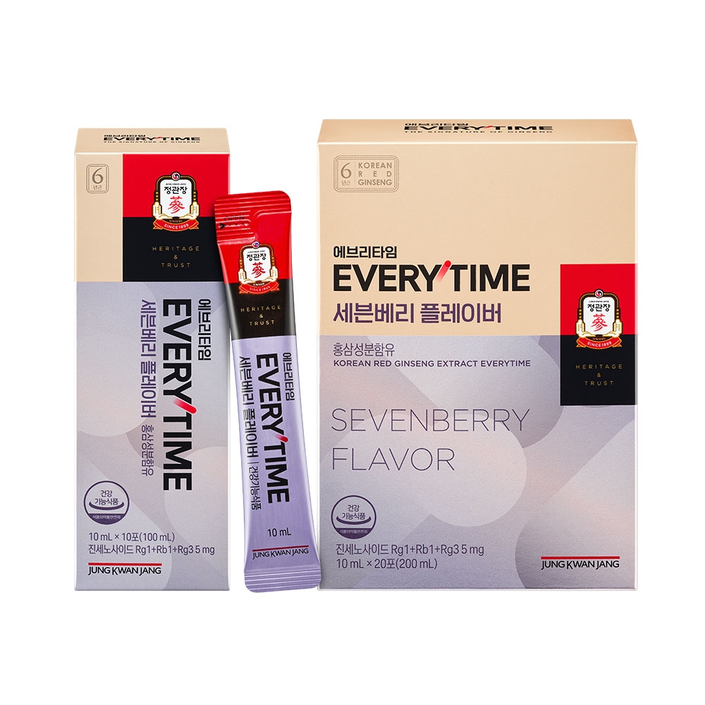 정관장홍삼 정관장홍삼스틱 <b>만성피로</b> 건기식 세븐베리 명절선물 10ml 20포