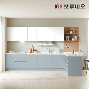 보루네오 키친 에일라 ㄱ자 3.7M 카운터형 싱크대