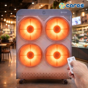 캐로스 하이라이트 전기히터 4구 업소용 산업용 대형 사무실 공장 난로 대형난로