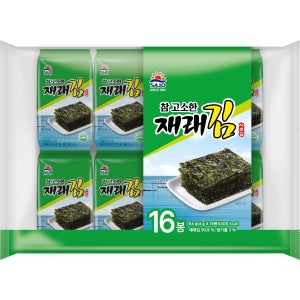 [사조김 공식온라인몰] 참고소한 재래김, 도시락김, 4g 16봉 4팩 (64봉)