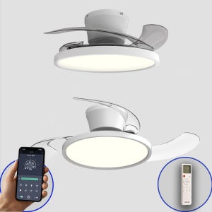 [스마트] 특허출원 에어룩스 실링팬 BLDC 폴더블 실링팬 조명 40 (3엽날개)