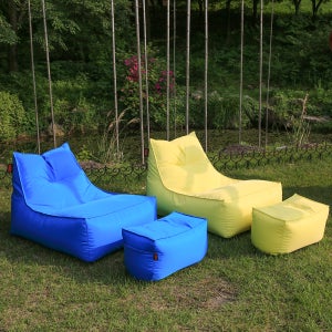 보니타 야외빈백 블랙에디션 라운저 WL800 완벽방수 풋스툴세트 빈백소파