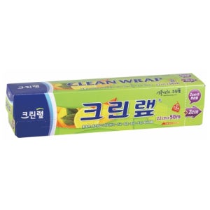 크린랲 주방 음식 포장 일회용 위생 비닐랩 크린랩 중 22cmx50M