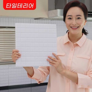 타일테리어 셀프 인테리어 벽에 붙이는 데코타일 12장
